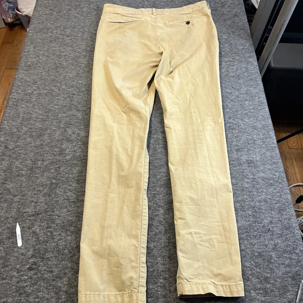 American Eagle Next Level‎ Flex Slim Straight Pants 32x34 Tan Cotton Blend Mens